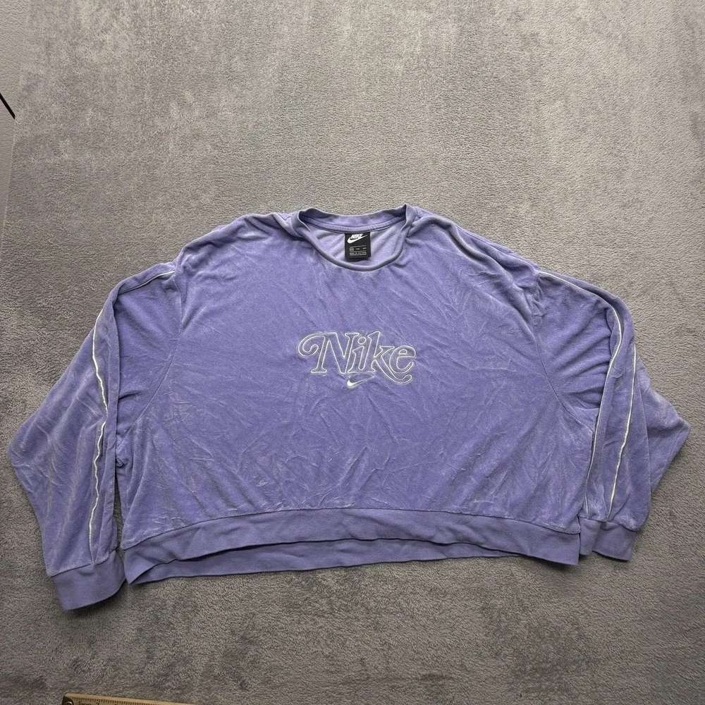 Nike Sweatshirt Nike Womens 2XL Sports Wear Retro Femme‎ Crew Terry Cj2485